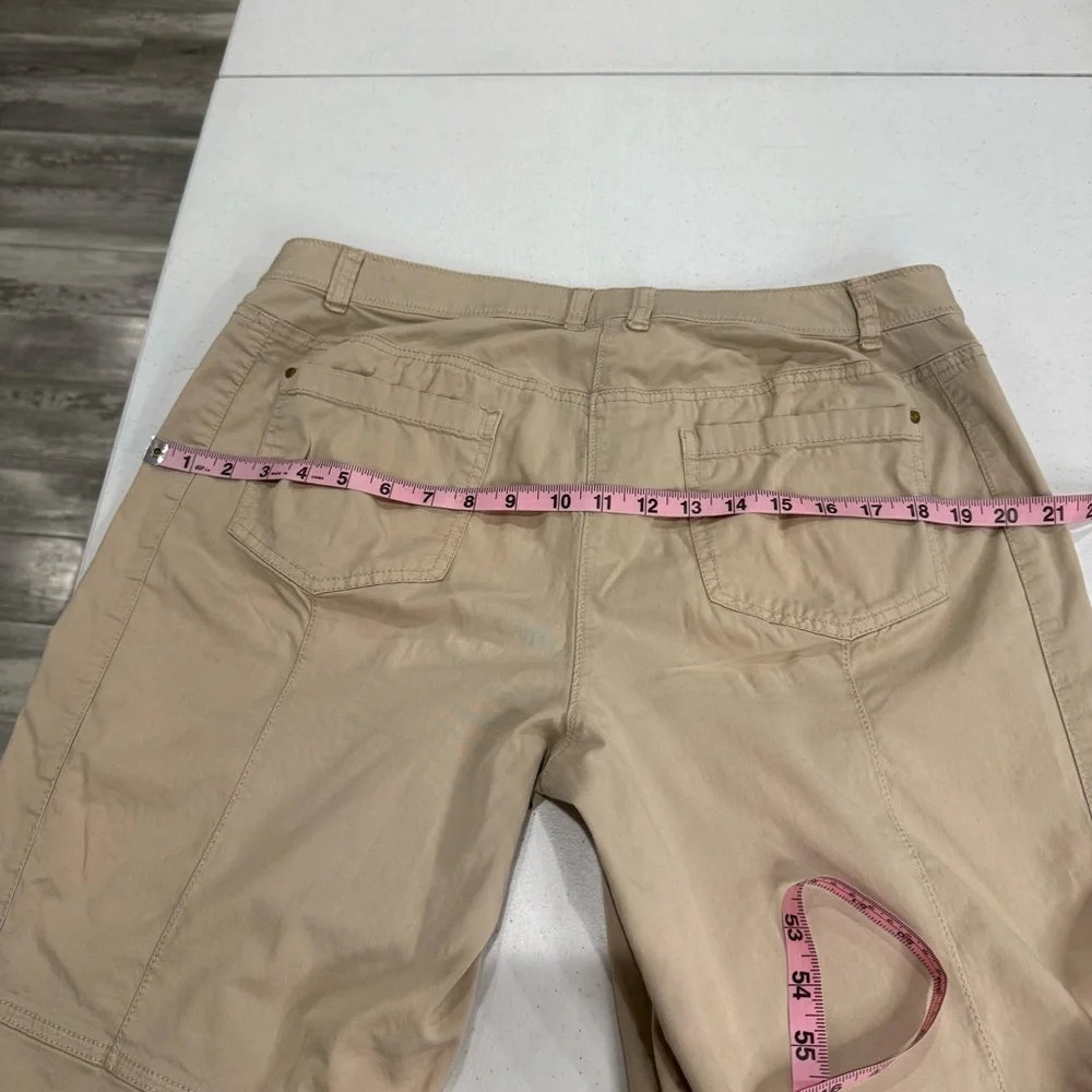 Chico’s Cotton Blend Long Pants Casual Zip Pockets Women’s Size 12 (Chico’s 2) - Picture 9 of 14